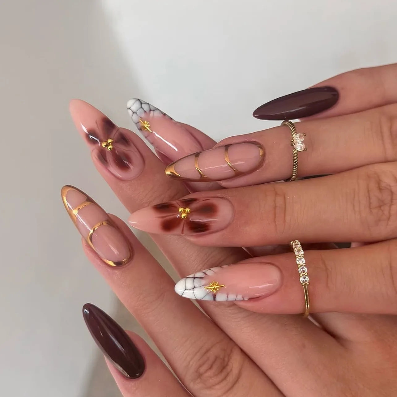 Marble Cracks Nail Sets